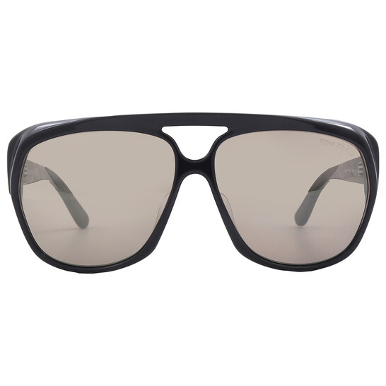 Tom Ford Jayden Roviex Grey Brown Mirror Pilot Men's Sunglasses