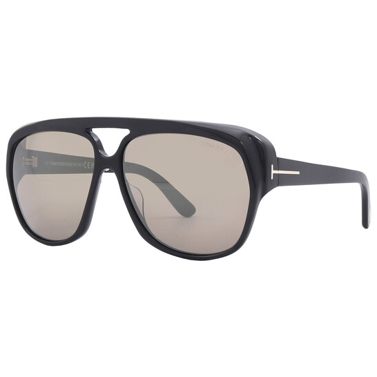 Tom Ford Jayden Roviex Grey Brown Mirror Pilot Men's Sunglasses