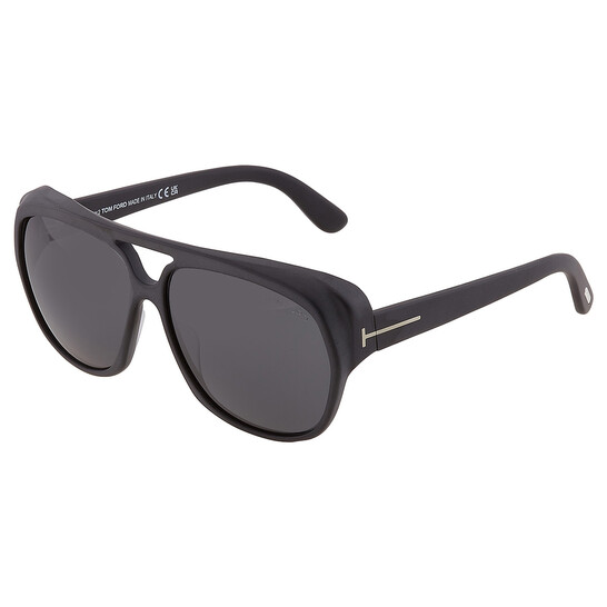 Tom Ford Jayden Smoke Navigator Men's Sunglasses FT1103 02A 61