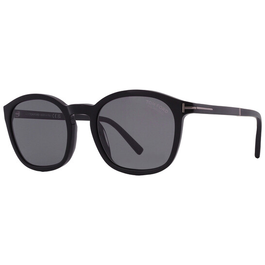 Tom Ford Jayson Polarized Smoke Oval Men's Sunglasses FT1020