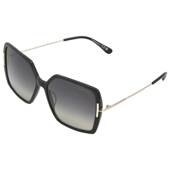 Tom Ford Joanna Smoke Gradient Butterfly Ladies Sunglasses