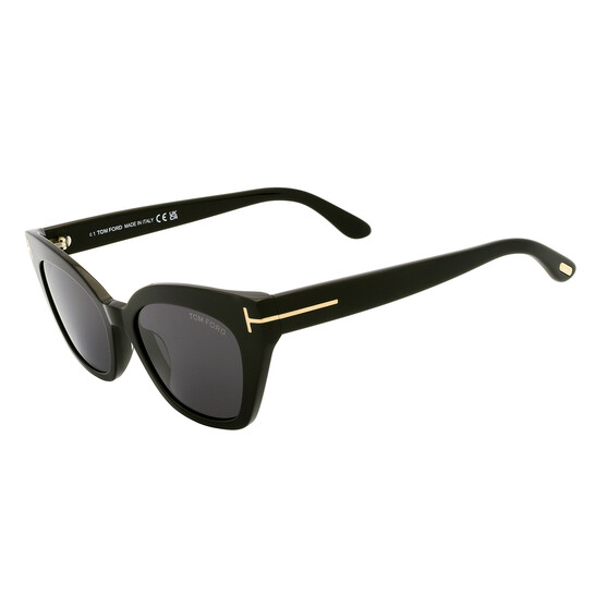 Tom Ford Juliette Smoke Cat Eye Ladies Sunglasses FT1031 01A  display picture 2