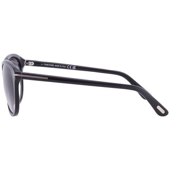 「正規品」「新品・未使用」TF329(FT0329)　01B Tom Ford Karmen Smoke Gradient Oval Ladies Sunglasses FT0329