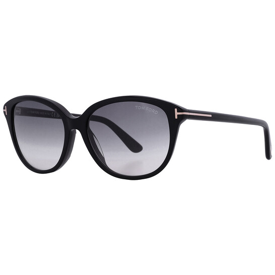 Tom Ford Karmen Smoke Gradient Oval Ladies Sunglasses FT0329 Tom Ford Karmen Smoke Gradient Oval Ladies Sunglasses FT0329