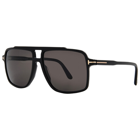 Tom Ford Kemp Smoke Navigator Men's Sunglasses FT1177 01A 59