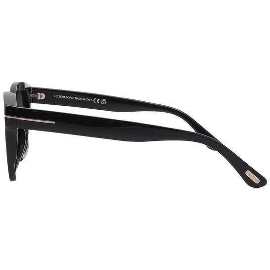 Tom Ford Lauren Smoke Mirror Square Ladies Sunglasses FT0614  display picture 1
