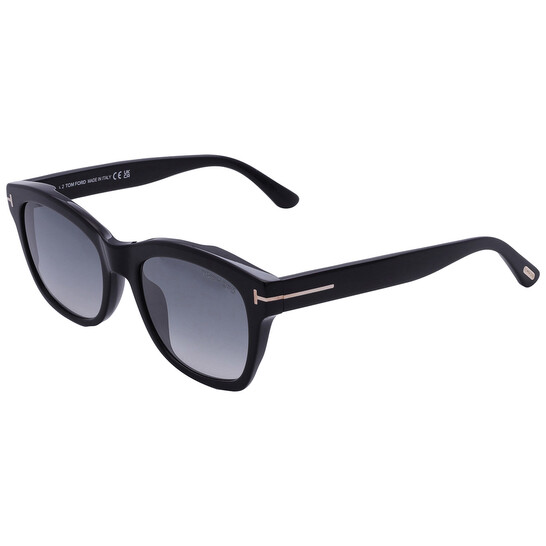 Tom Ford Lauren Smoke Mirror Square Ladies Sunglasses FT0614