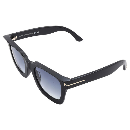 Tom Ford Leigh Smoke Gradient Square Ladies Sunglasses