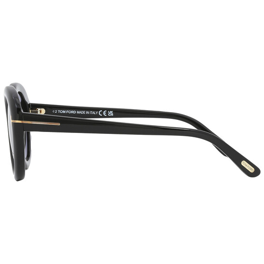 TOM FORD レディースサングラス LILY Amazon.com: Tom Ford LILY-02 FT 1009 Black/Smoke 55/19/140