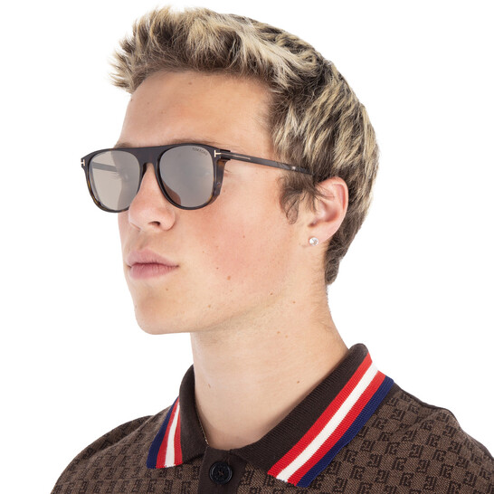 Tom Ford Lionel Roviex Mirror Browline Men's Sunglasses FT1105 52L