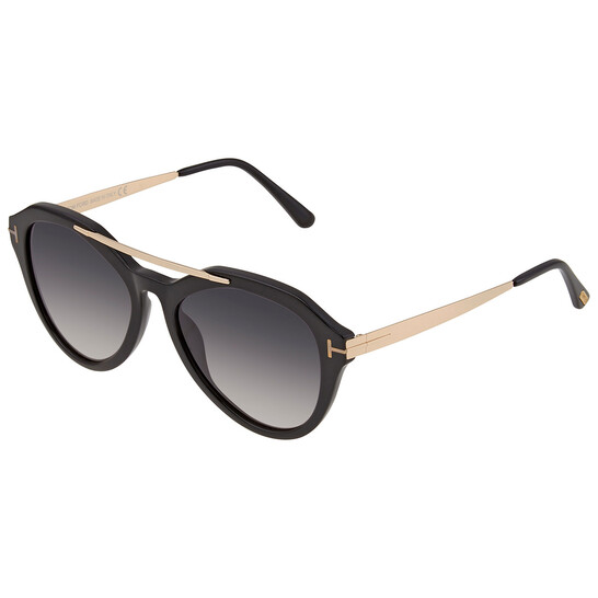 Tom Ford Lisa Smoke Gradient Oval Ladies Sunglasses FT0576  display picture 2