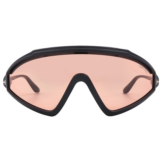 TOMFORD ロナシルトフレムサンクラス FT1121 01Y TOM FORD Lorna FT 1121 01Y Black/Violet Ski Shield