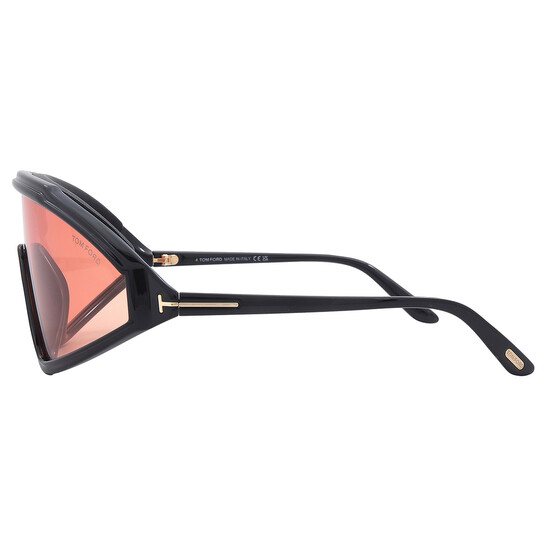 Tom Ford Lorna Amber Shield Men's Sunglasses FT1121 01E 00