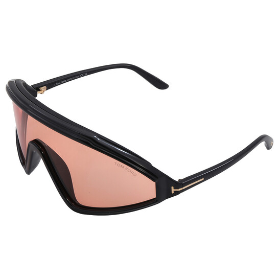 Tom Ford Lorna Amber Shield Men's Sunglasses FT1121 01E 00