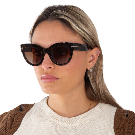 BRAND NEW TOM FORD Lucilla Sunglasses! Amazon.com: Tom Ford LUCILLA FT 1063 Shiny Pink/Pink Shaded  main image 3