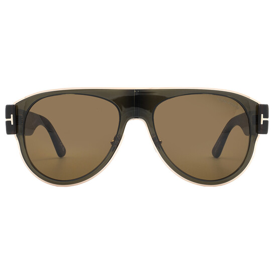 Tom Ford Lyle Brown Pilot Unisex Sunglasses FT1074 51J 58