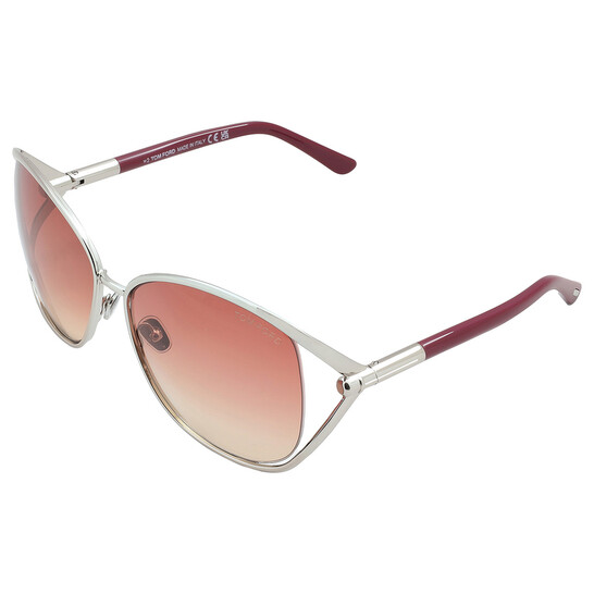Tom Ford Marta Gradient Bordeaux Butterfly Ladies Sunglasses  display picture 1