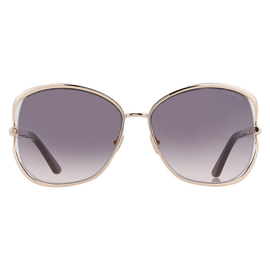 Tom Ford Marta Smoke Gradient Butterfly Ladies Sunglasses  display picture 1