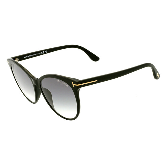 Tom Ford Maxim Gradient Smoke Cat Eye Ladies Sunglasses FT0787 01B