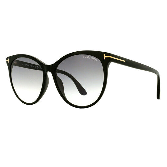 Tom Ford Maxim Gradient Smoke Cat Eye Ladies Sunglasses