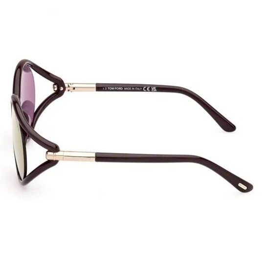 Tom Ford Melody FT1090 48Z Butterfly Sunglasses - Brown/Rose Brown Tom Ford Melody Brown Mirror Oval Ladies Sunglasses FT1090  main image 3