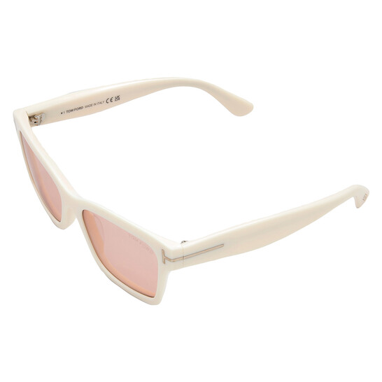Tom Ford Mikel Pink Mirror Cat Eye Ladies Sunglasses FT1085