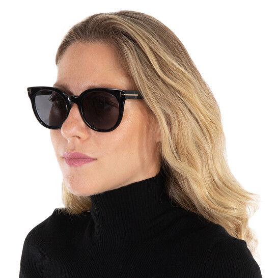 Tom Ford Moira Polarized Smoke Cat Eye Ladies Sunglasses  display picture 3