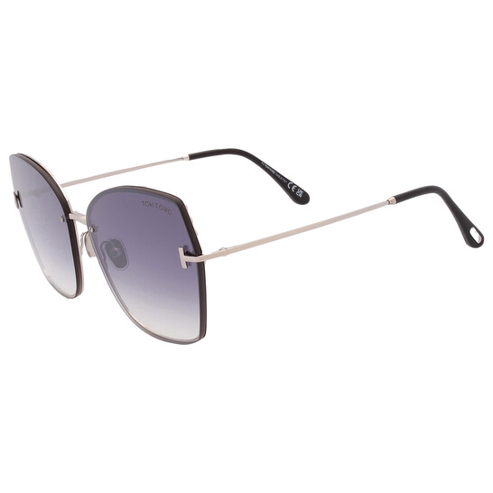 Tom Ford Nickie Smoke Mirror Butterfly Ladies Sunglasses  display picture 2