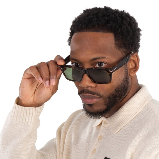 Tom Ford Nico-02 Green Square Men's Sunglasses FT1062 56N 56