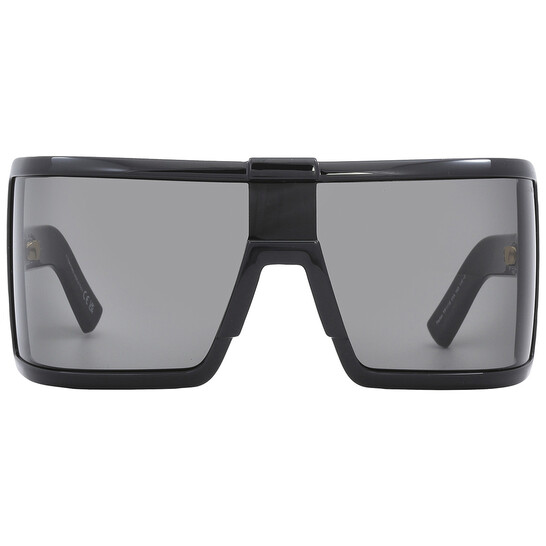 Tom Ford Parker FT1118 01A Sunglasses Black Shield Frame, Smoke Lenses Tom Ford Parker Sunglasses FT1118 01A Shiny Black - eye-oo.com main image 4