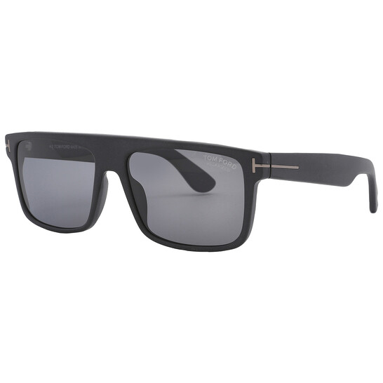 Tom Ford Philippe Polarized Smoke Browline Men's Sunglasses