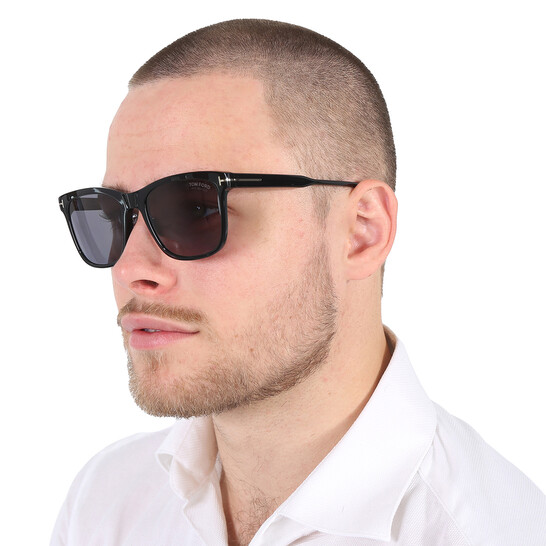 Tom Ford Polarized Smoke Square Men's Sunglasses FT0955-D