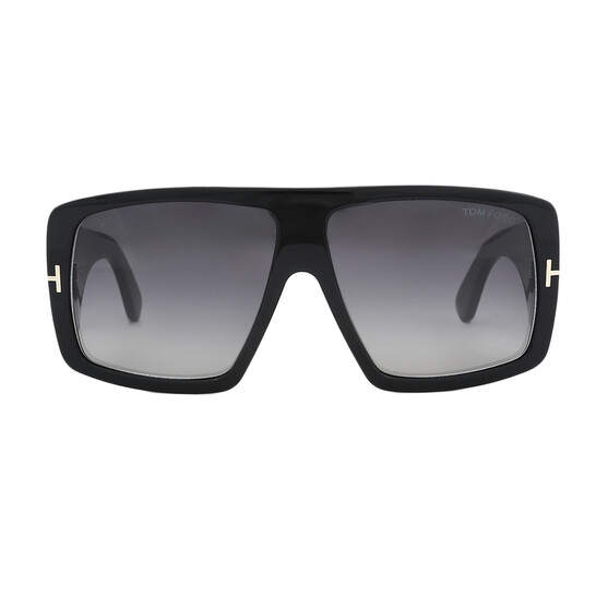 Tom Ford Raven Smoke Gradient Browline Unisex Sunglasses