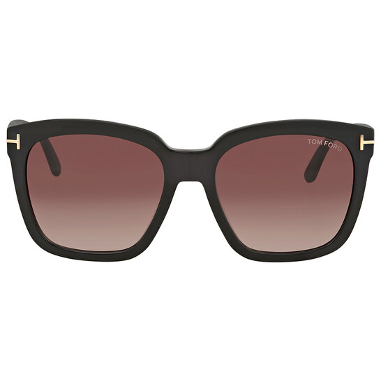 Tom Ford Amarra Red Gradient Square Ladies Sunglasses FT0502  display picture 2