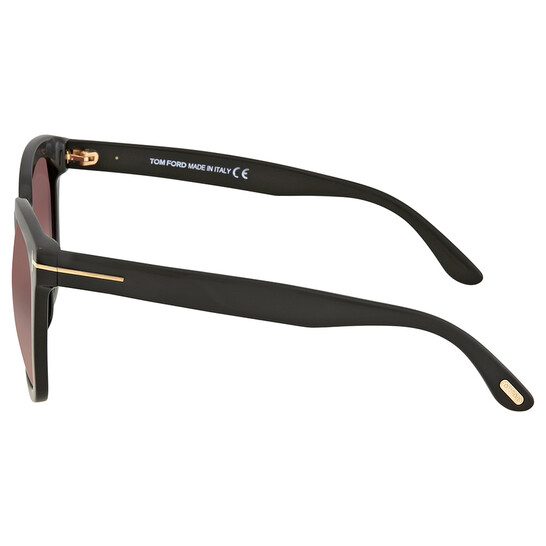 Tom Ford Amarra Red Gradient Square Ladies Sunglasses FT0502 
