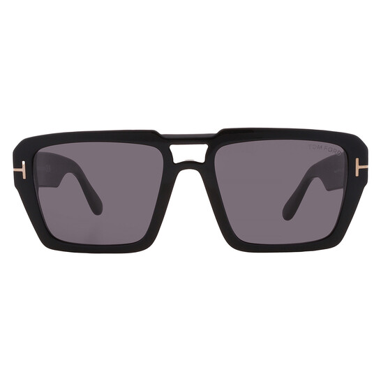 Tom Ford Redford Smoke Navigator Men's Sunglasses FT1153 01A 56