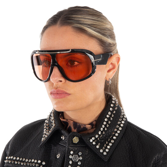 Tom Ford Rellen Brown Mask Unisex Sunglasses FT1093 01E 71