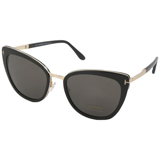 Tom Ford Simona Smoke Cat Eye Ladies Sunglasses FT0717 01A  display picture 3