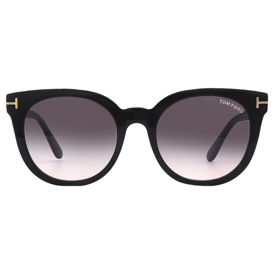 Tom Ford Moira Smoke Gradient Oval Ladies Sunglasses FT1109