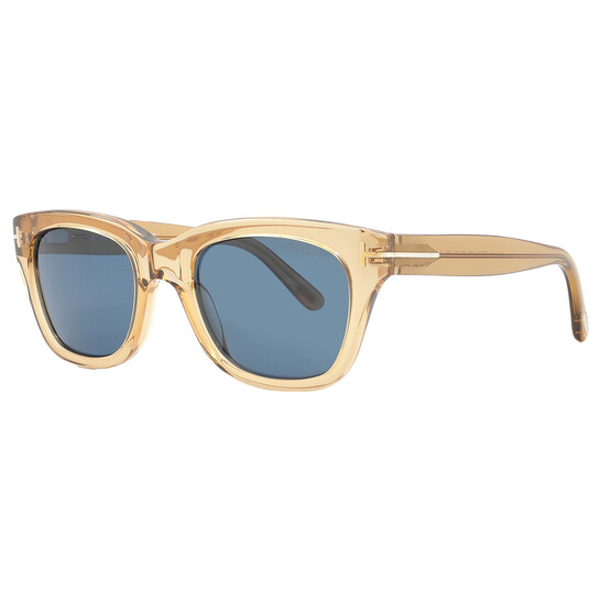Tom Ford Snowdon Blue Square Men's Sunglasses FT0237 45V 52