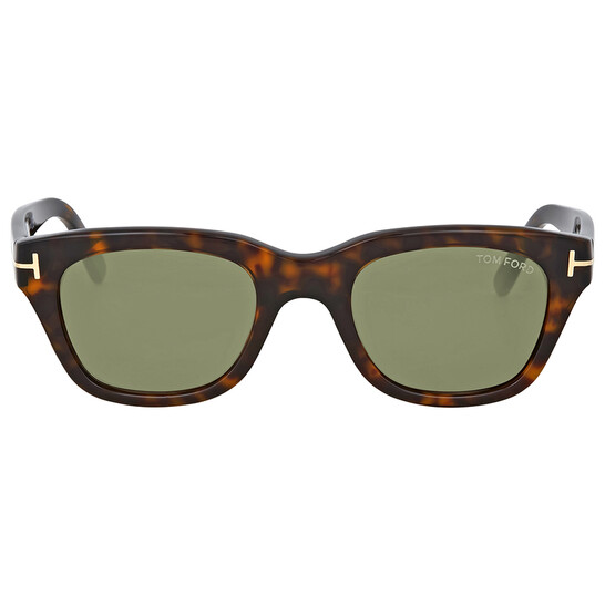 Tom Ford Snowdon Green Square Ladies Sunglasses FT0237 52N
