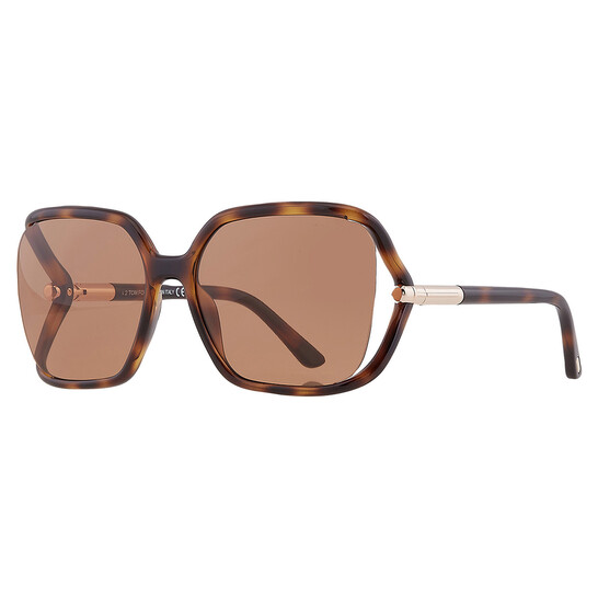 Tom Ford Solange Brown Butterfly Ladies Sunglasses FT1089  display picture 1