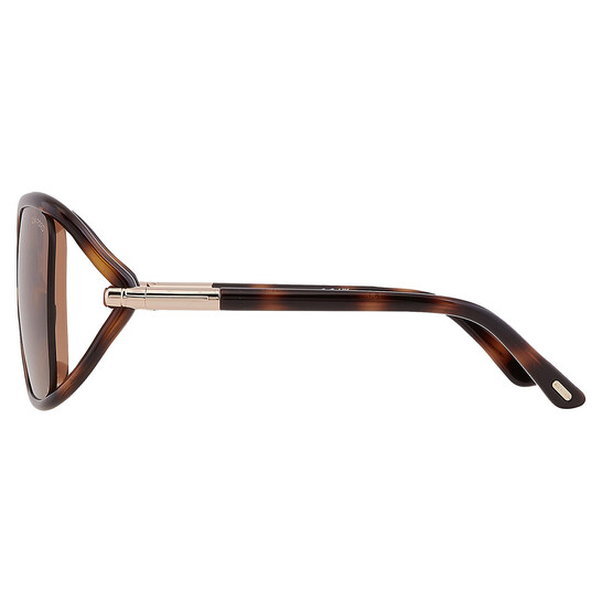 Tom Ford Solange Brown Butterfly Ladies Sunglasses FT1089  display picture 3