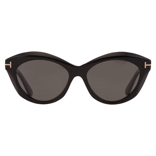 Tom Ford Toni Polarized Smoke Cat Eye Ladies Sunglasses