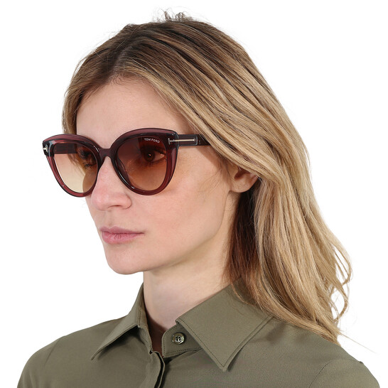 Tom Ford Tori Bordeaux Gradient Cat Eye Ladies Sunglasses  display picture 2