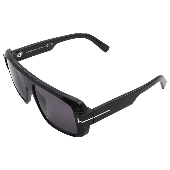Tom Ford Prescott Smoke Navigator Men's Sunglasses FT1027-N 01A 60 2 Full Bleed