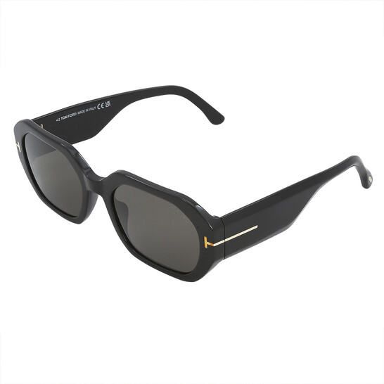 Tom Ford Veronique Smoke Geometric Ladies Sunglasses FT0917