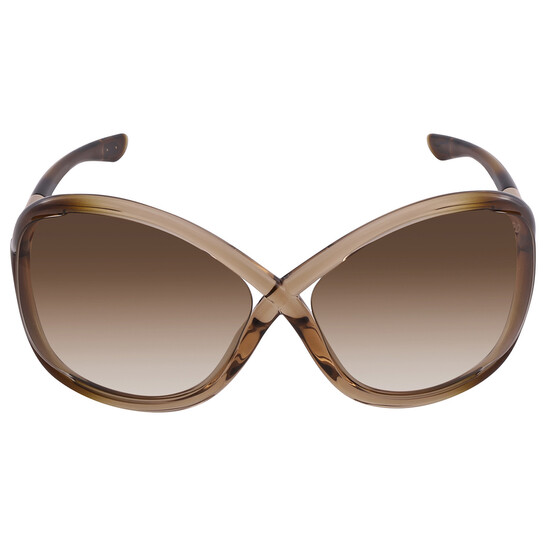 Tom Ford Whitney Gradient Brown Oversized Ladies Sunglasses