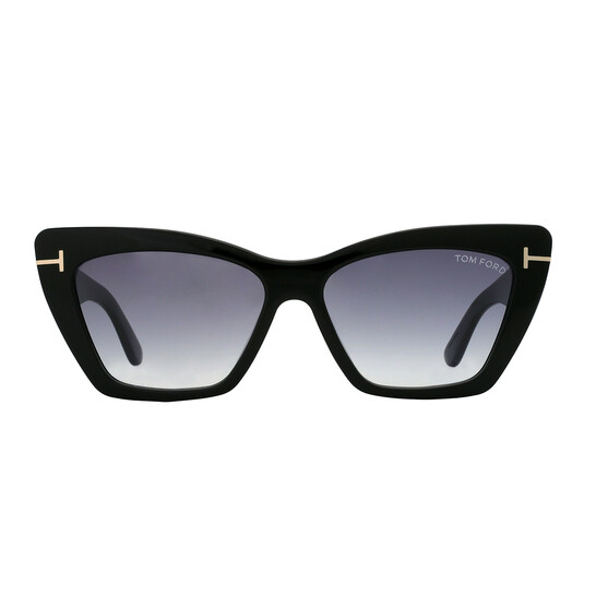 TOM Tom Ford Wyatt Grey Gradient Cat Eye Ladies Sunglasses
