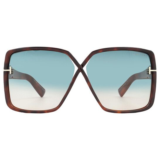Tom Ford Yvonne Blue Gradient Butterfly Ladies Sunglasses  display picture 2